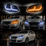 Golf 5 uyumlu J Led Far